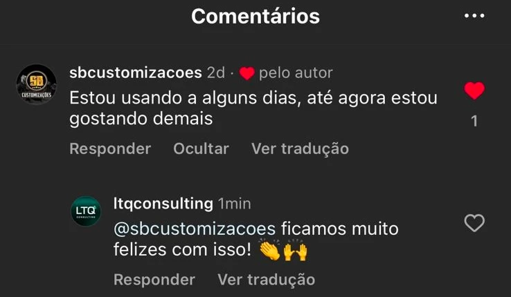 Depoimento Cliente 2